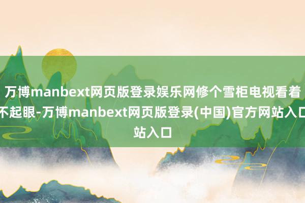万博manbext网页版登录娱乐网修个雪柜电视看着不起眼-万博manbext网页版登录(中国)官方网站入口