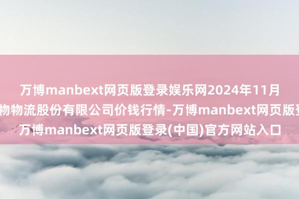 万博manbext网页版登录娱乐网2024年11月29日河南万邦国外农产物物流股份有限公司价钱行情-万博manbext网页版登录(中国)官方网站入口